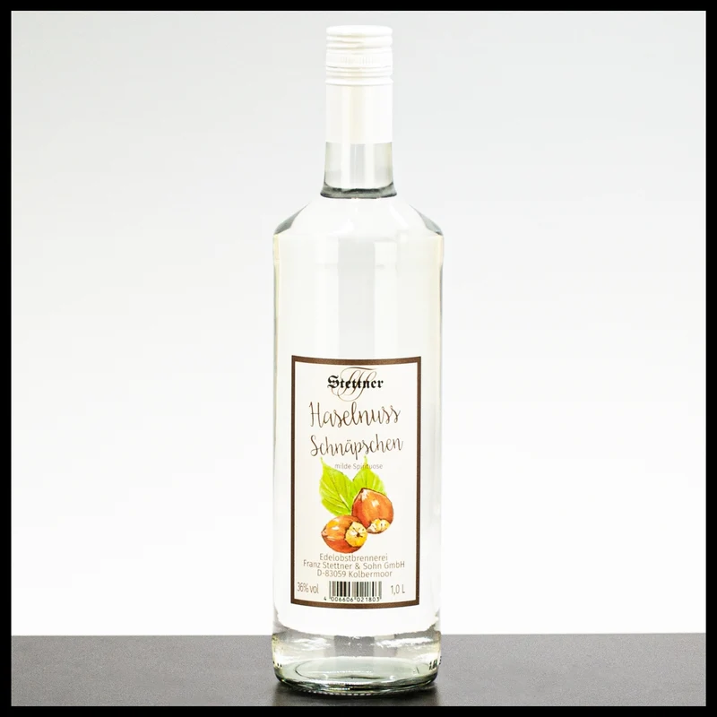 Stettner Haselnuss Schnäpschen 1L - 36% Vol.