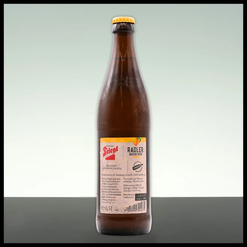 Stiegl Radler Zitrone Naturtrüb 0,5L - 2% Vol.