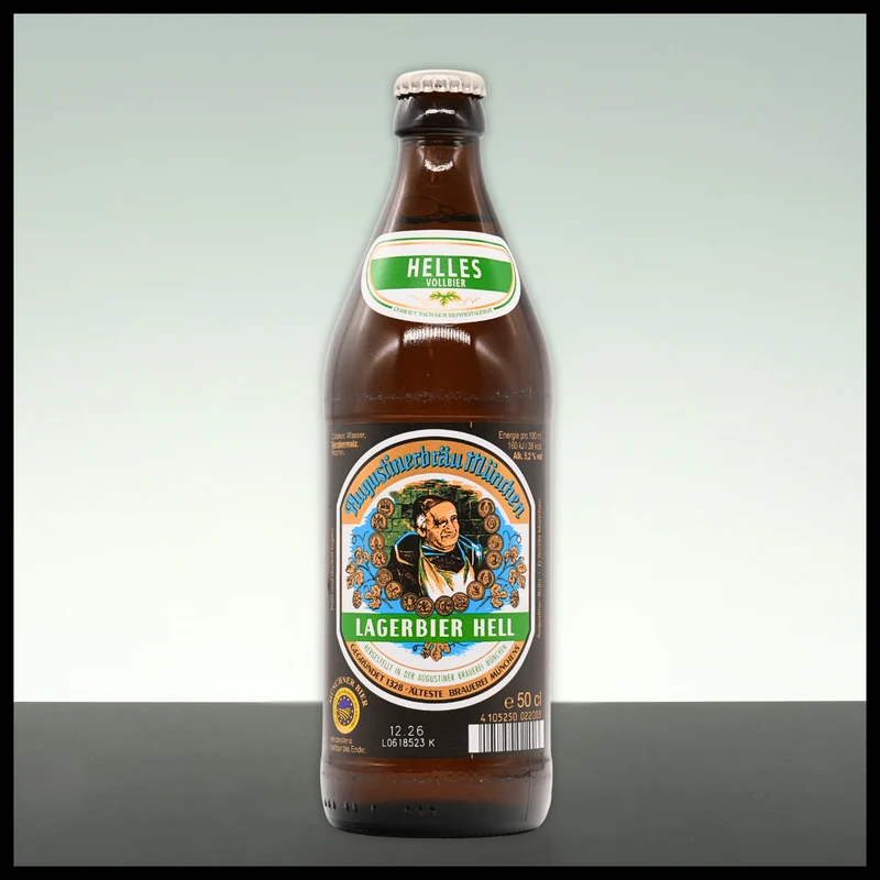 Augustinerbräu München Lagerbier Hell 0,5L - 5,2% Vol.