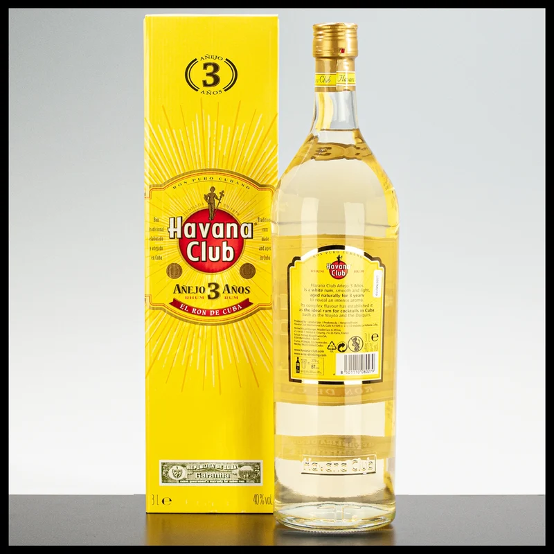 Havana Club Anejo 3 Anos Rum 3L - 40% Vol.