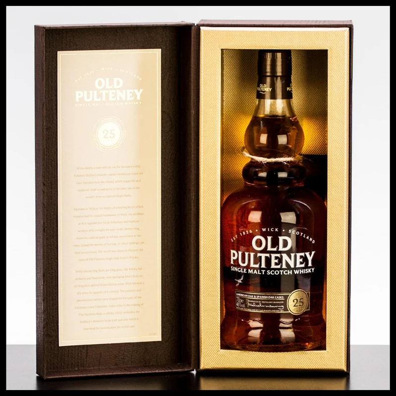Old Pulteney 25 YO Single Malt Whisky 0,7L - 46% Vol.
