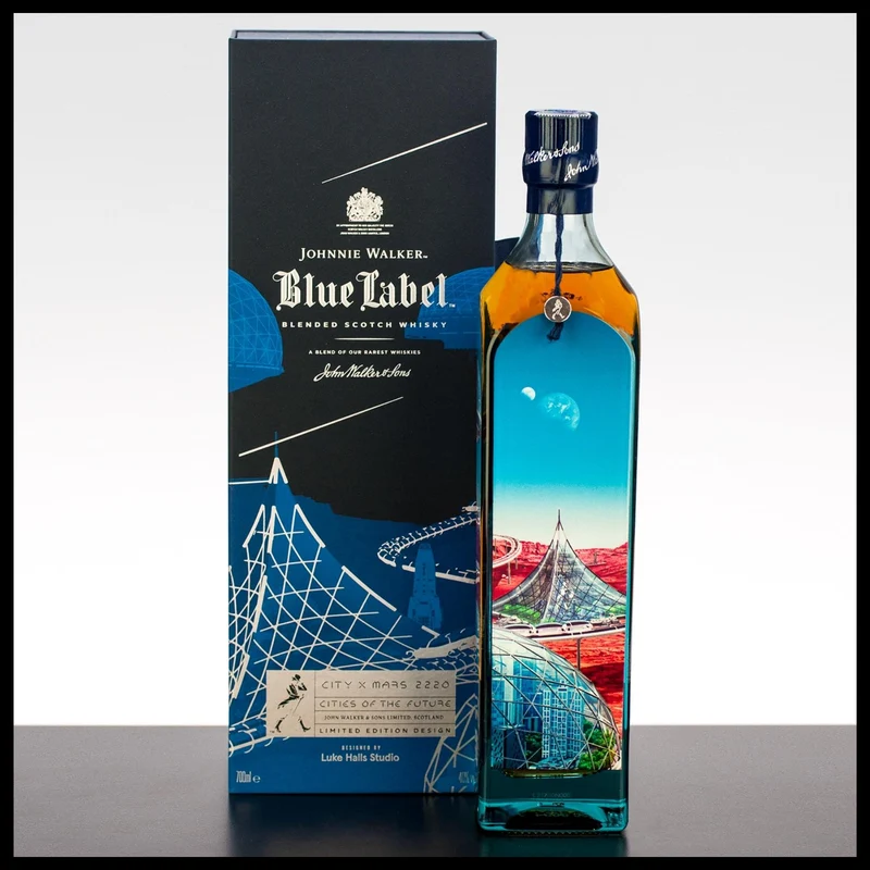 Johnnie Walker Blue Label Cities of the Future “Mars 2220” Edition Whisky 0,7L - 40% Vol.