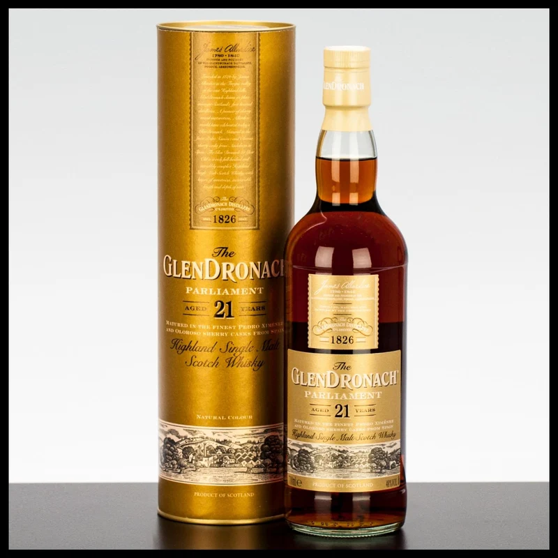GlenDronach 21 YO Parliament Single Malt Whisky 0,7L - 48% Vol.