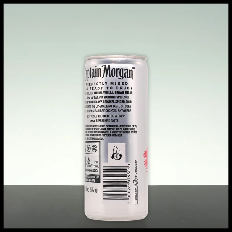 Captain Morgan & Cola 0,25L - 5% Vol.