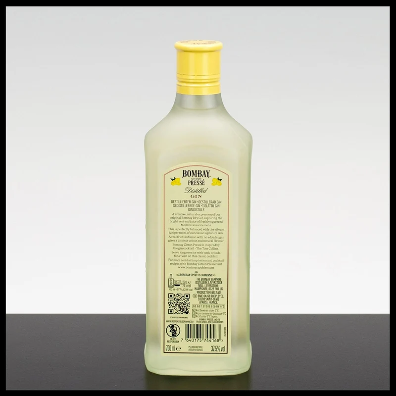Bombay Citron Presse Gin 0,7L - 37,5% Vol.