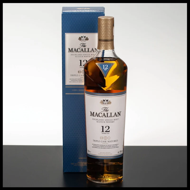 Macallan 12 YO Triple Cask Matured Highland Single Malt Whisky 0,7L - 40% Vol.