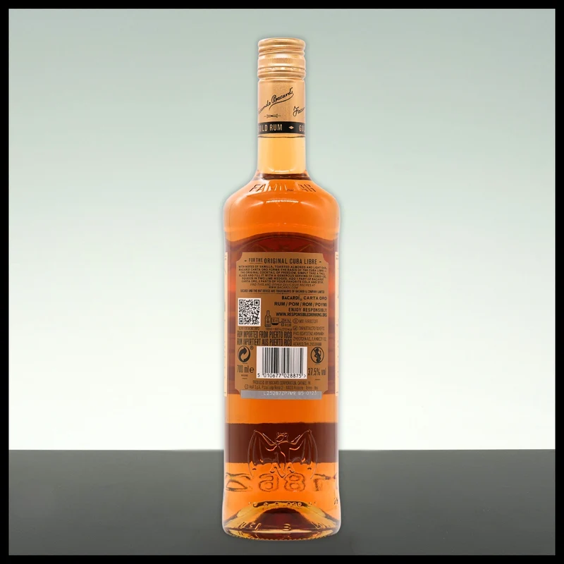 Bacardi Carta Oro Superior Gold Rum 0,7L - 37,5% Vol.