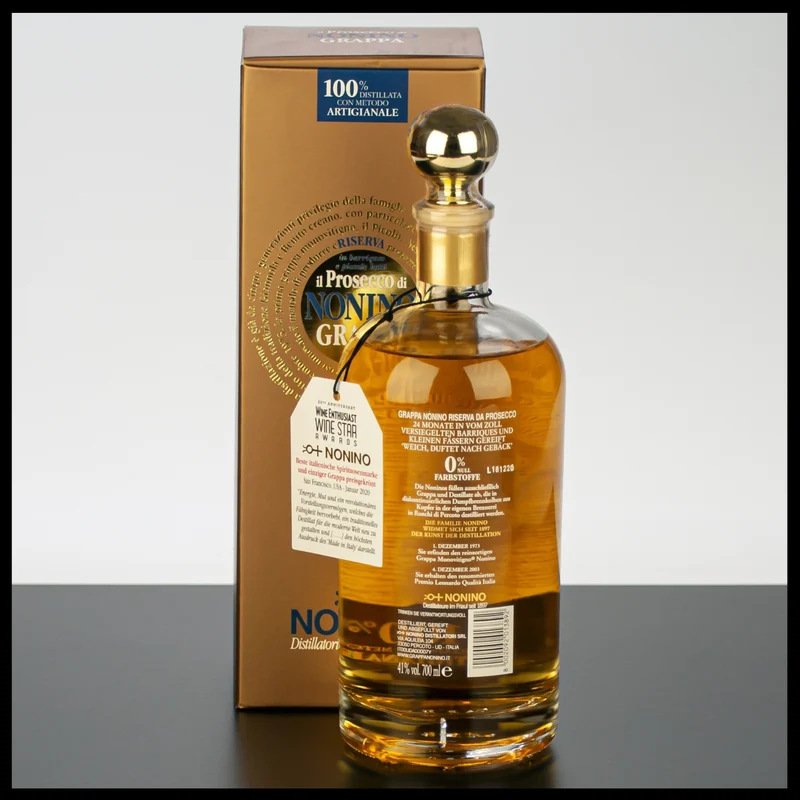 Nonino Grappa Il Prosecco Barrique Monovitigno 0,7L - 41% Vol.