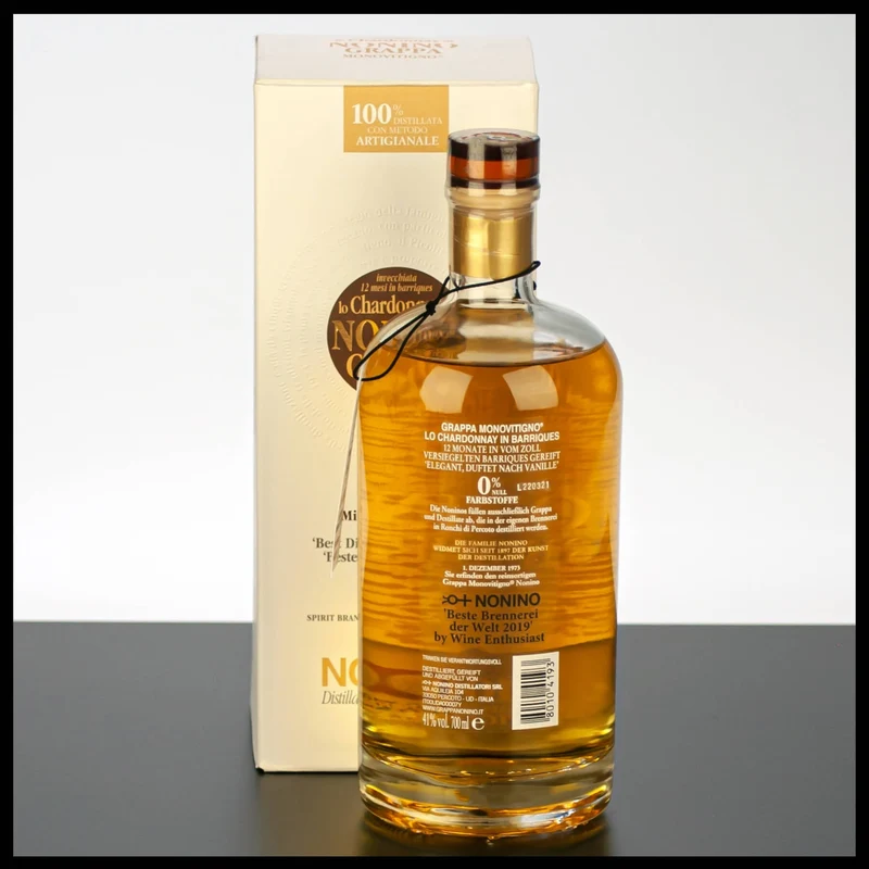 Nonino Grappa Lo Chardonnay Barrique Monovitigno 0,7L - 41% Vol.