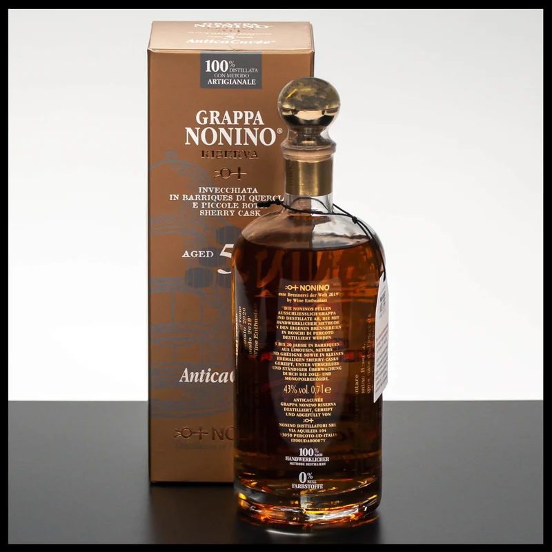 Nonino Grappa 5 YO Antica Cuvée 0,7L - 43% Vol.