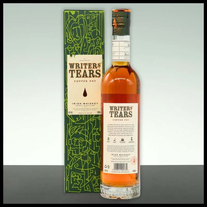 Writer's Tears Copper Pot Irish Whiskey 0,7L - 40% Vol.