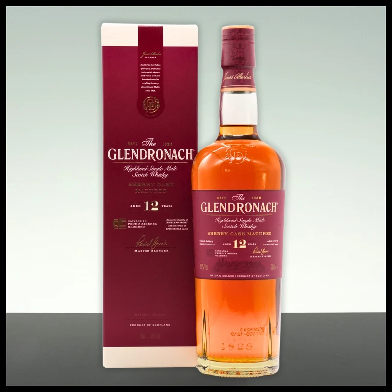GlenDronach 12 YO Highland Single Malt Whisky 0,7L - 43% Vol.