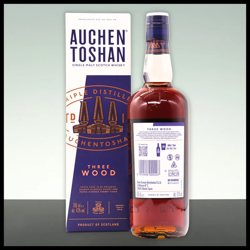 Auchentoshan Three Wood Single Malt Whisky 0,7L - 43% Vol.