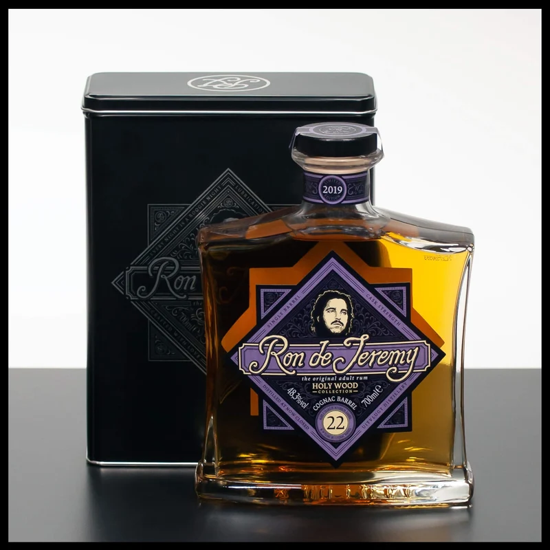Ron de Jeremy 22 YO Rum Holy Wood Cognac 0,7L - 48,3% Vol.