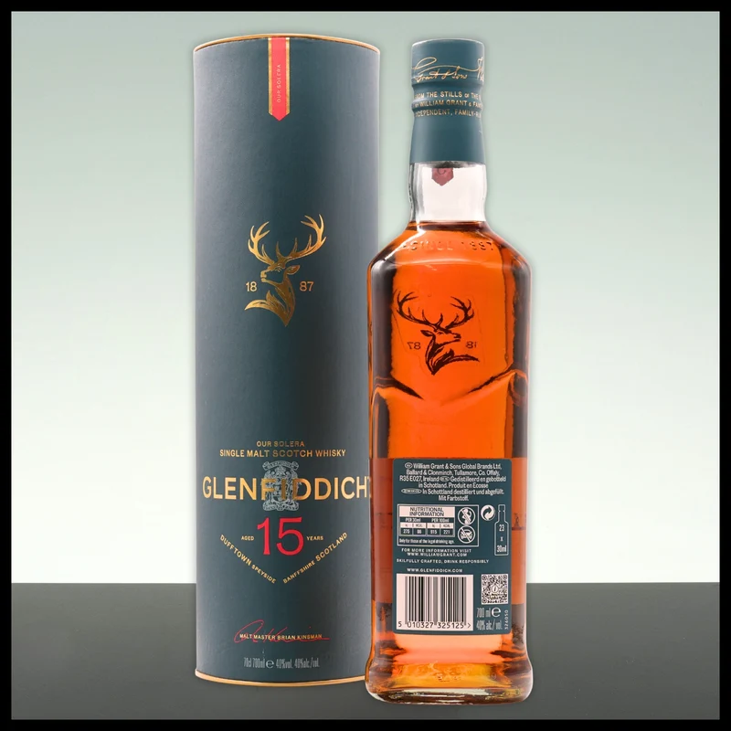 Glenfiddich 15 YO Single Malt Whisky 0,7L - 40% Vol.