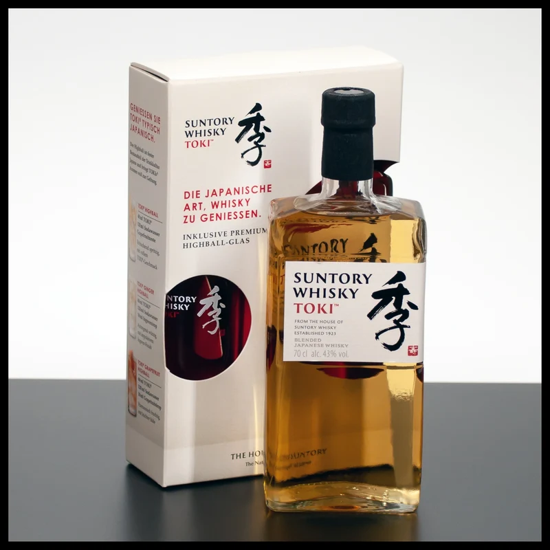 Suntory Toki Japanese Blended Whisky Geschenkbox mit Glas 0,7L - 43% Vol.