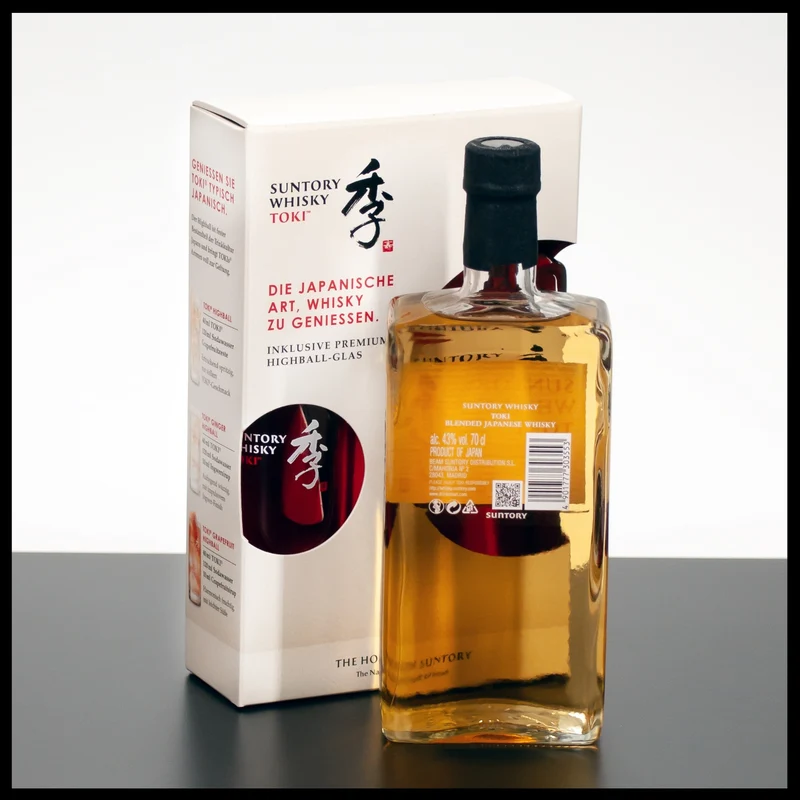 Suntory Toki Japanese Blended Whisky Geschenkbox mit Glas 0,7L - 43% Vol.