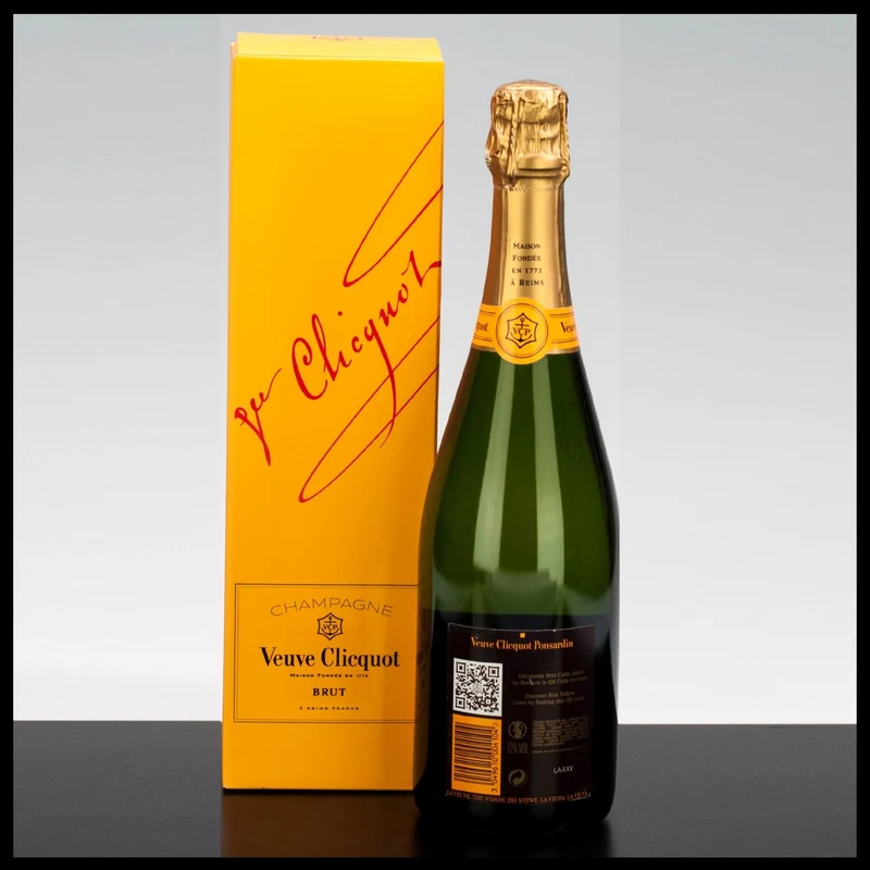 Veuve Clicquot Brut mit Geschenkkarton 0,75L - 12% Vol.