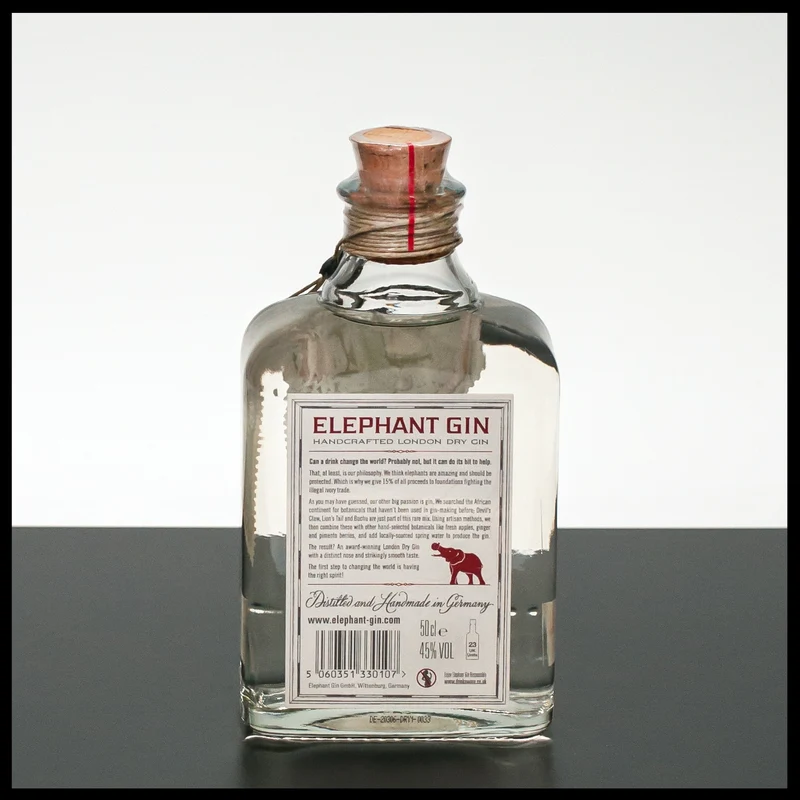 Elephant London Dry Gin 0,5L - 45% Vol.