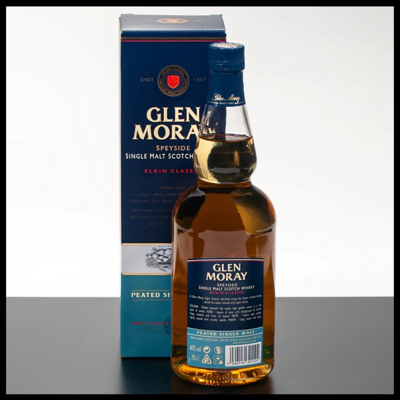 Glen Moray Elgin Classic Peated Single Malt Whisky 0,7L - 40% Vol.