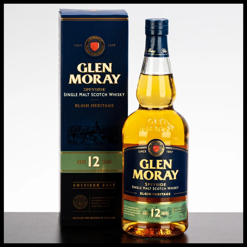 Glen Moray 12 YO Single Malt Whisky 0,7L - 40% Vol.