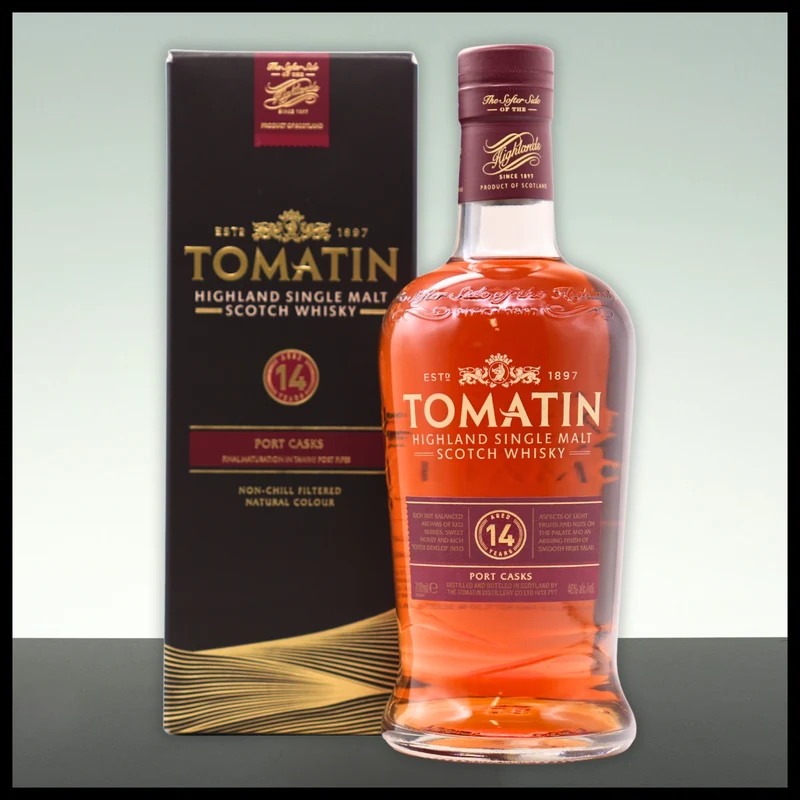 Tomatin 14 YO Port Casks Single Malt Whisky 0,7L - 46% Vol.