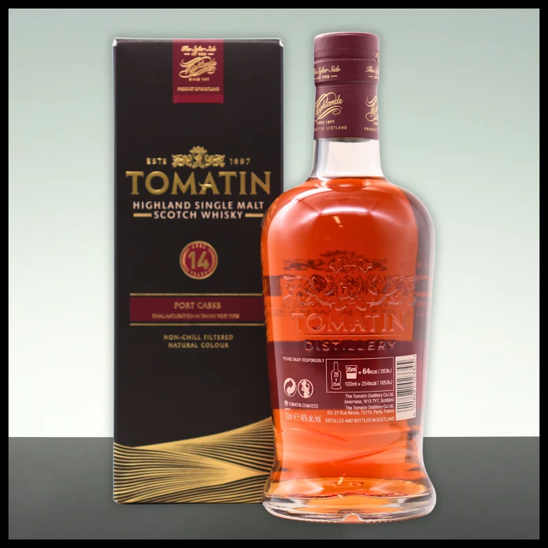 Tomatin 14 YO Port Casks Single Malt Whisky 0,7L - 46% Vol.