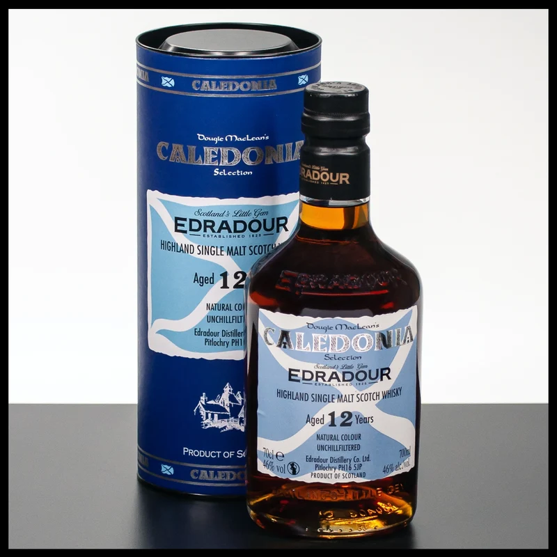 Edradour Caledonia 12 YO Highland Single Malt Whisky 0,7L - 46% Vol.
