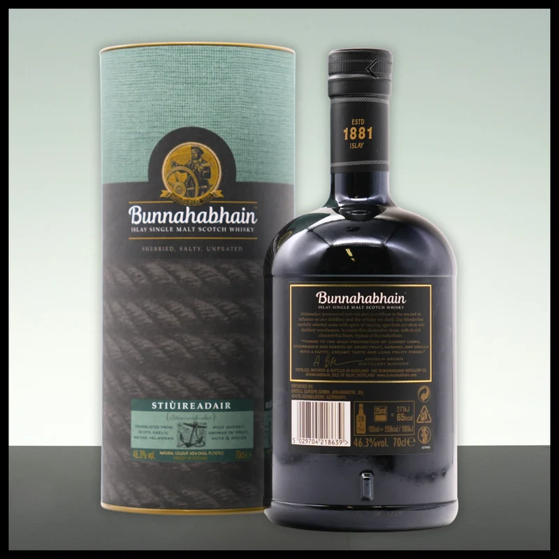 Bunnahabhain Stiuireadair Islay Single Malt Whisky 0,7L - 46,3% Vol.