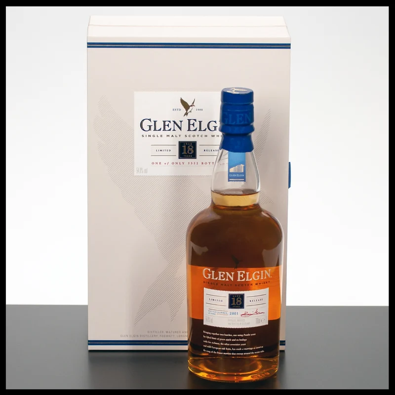 Glen Elgin 18 YO Speyside Single Malt Whisky 0,7L - 54,8% Vol.