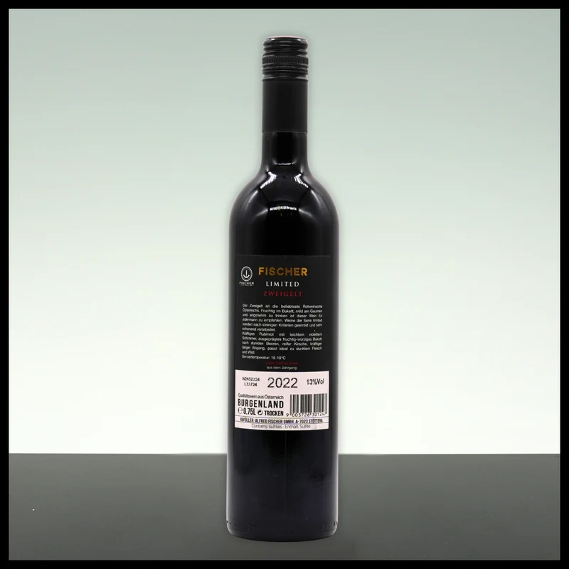 Fischer Zweigelt Limited 2022 0,75L - 13% Vol.