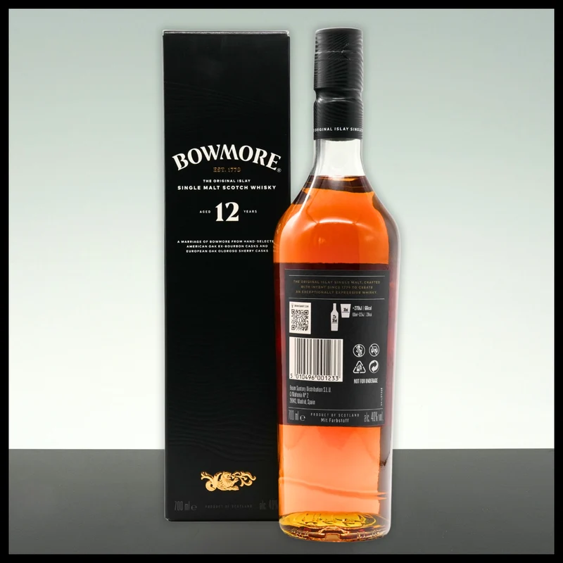 Bowmore 12 YO Islay Single Malt Whisky 0,7L - 40% Vol.