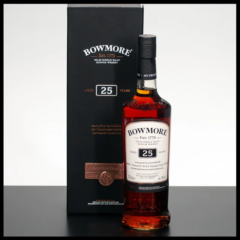 Bowmore 25 YO Islay Single Malt Whisky 0,7L - 43% Vol.