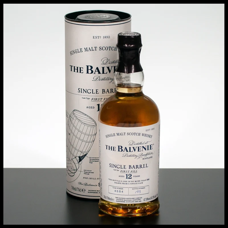 The Balvenie 12 YO Single Barrel Whisky 0,7L - 47,8% Vol.