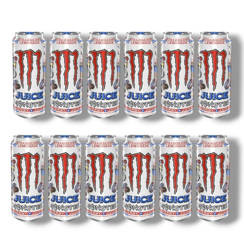 Monster Energy Juice Strawberry Lemonade 473 ml – USA Import