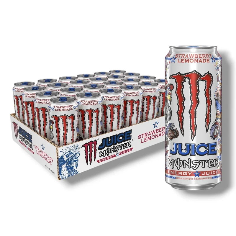 Monster Energy Juice Strawberry Lemonade 473 ml – USA Import
