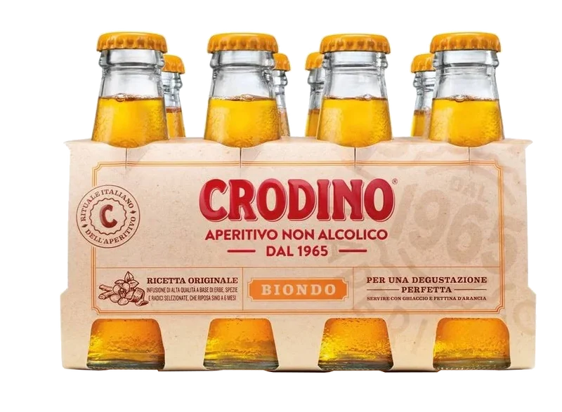 Crodino Bitter Aperitif Biondo - 8 x 0,098 l
