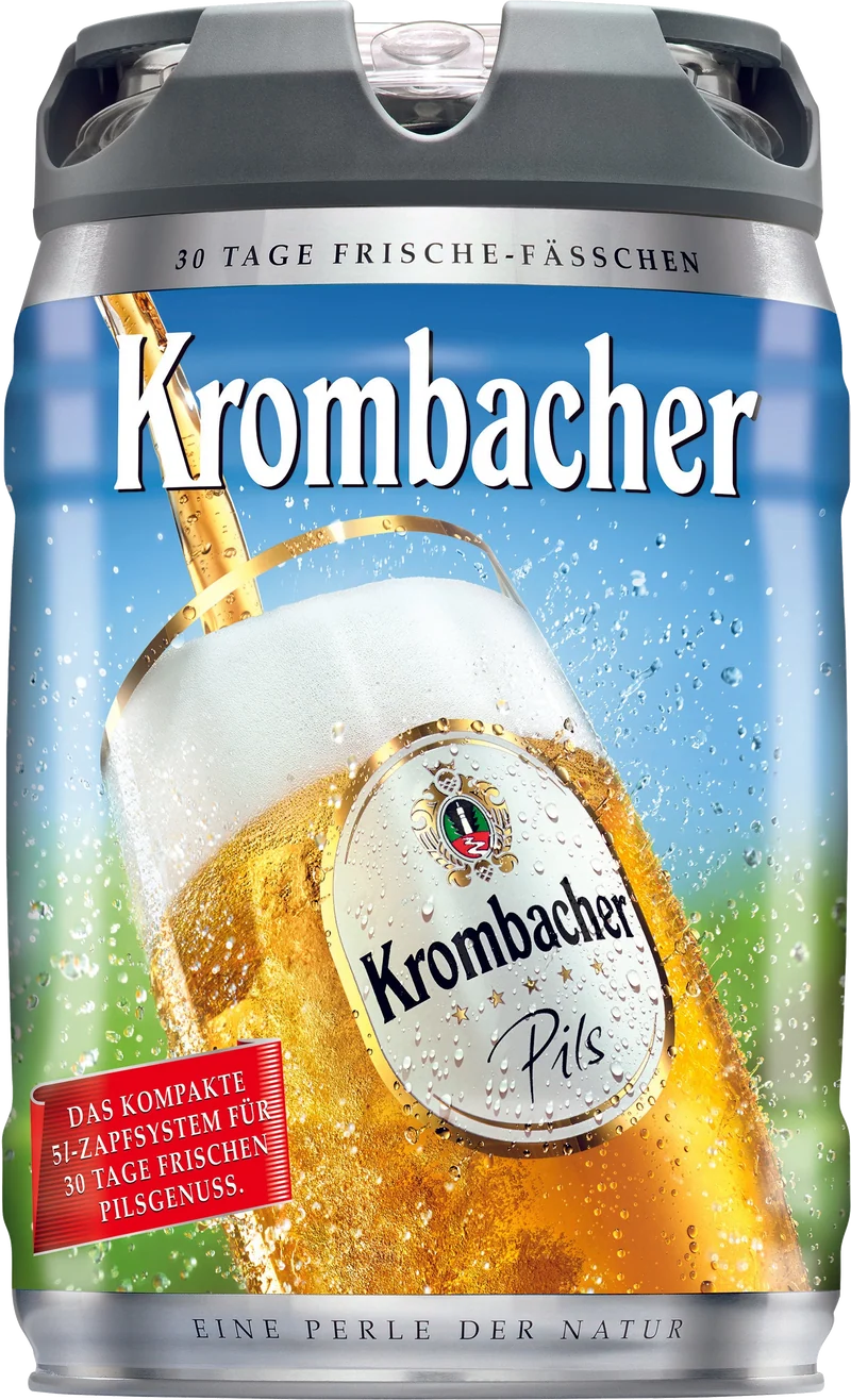 Krombacher Pils Frische Fässchen - 2 x 5,00 l