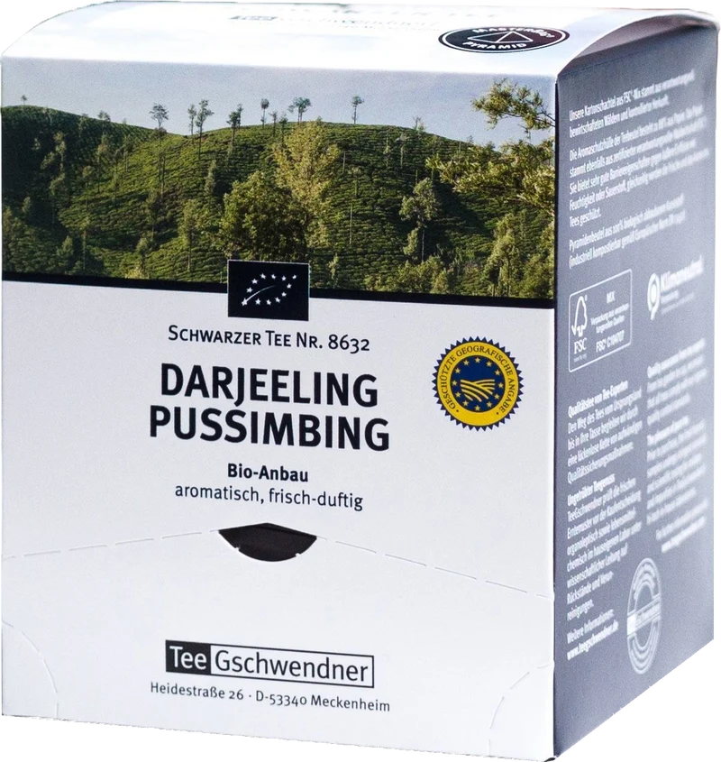 TeeGschwendner Darjeeling Pussimbing Bio - 15 x 2,00 g