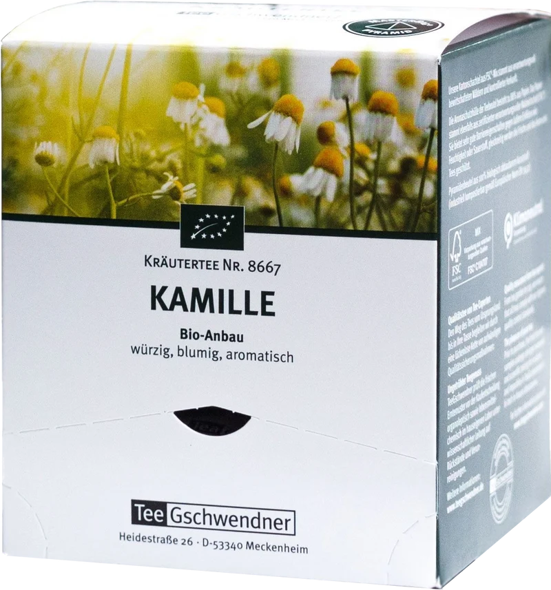 TeeGschwendner Kamille Bio - 12 x 1,60 g