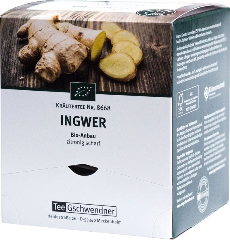 TeeGschwendner Ingwer Bio - 15 x 2,00 g
