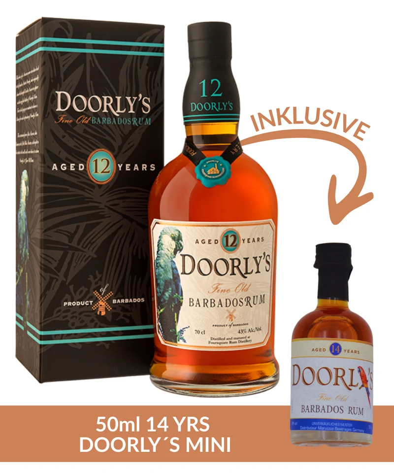 Doorly’s 12 YO Rum inkl. 50ml Mini