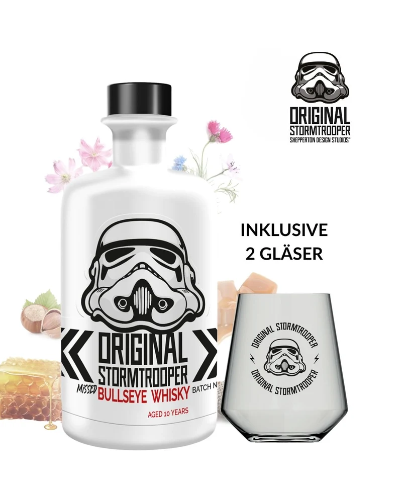 Original Stormtrooper Missed Bullseye Whisky inklusive 2 Gläser