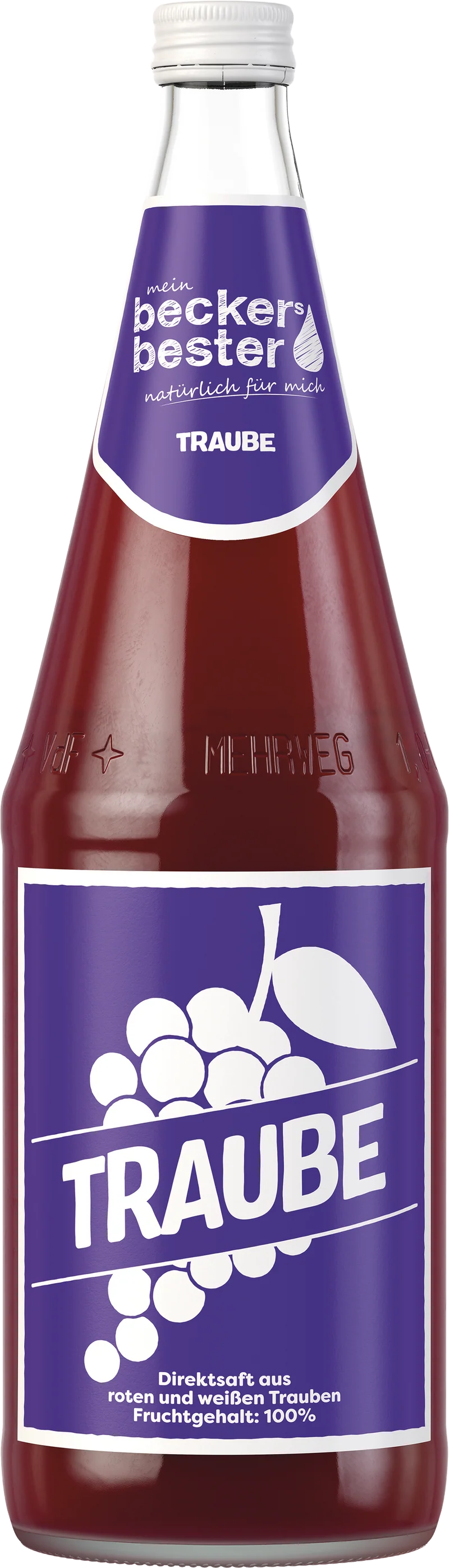 beckers Traube Rot - 6 x 1,00 l