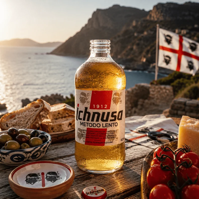 Ichnusa Metodo Lento 0,33l- Sardisches Bier 4,3% Vol.