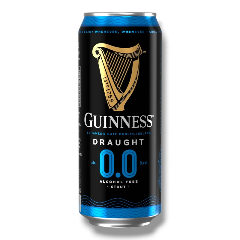 Guinness Draught 0.0 alkoholfrei 0,44l Dose – Irish Stout