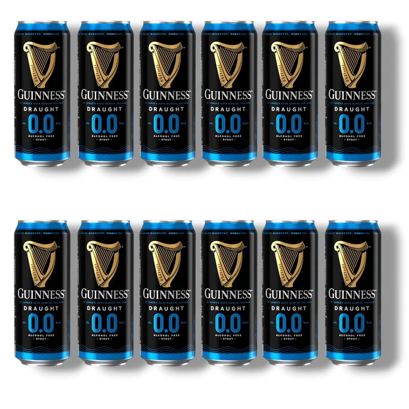Guinness Draught 0.0 alkoholfrei 0,44l Dose – Irish Stout