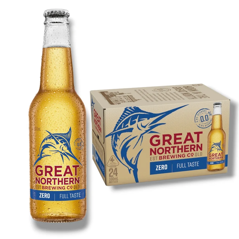 Great Northern Zero 0,33l – Alkoholfreies australisches Lagerbier 0,0 % Vol.