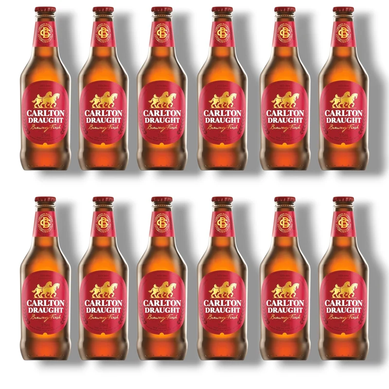 Carlton Draught Lager Stubby 0,375l – Australisches Lagerbier mit 4,6 % Vol.