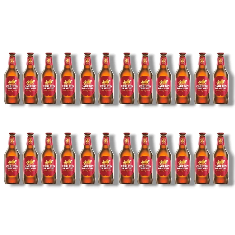 Carlton Draught Lager Stubby 0,375l – Australisches Lagerbier mit 4,6 % Vol.